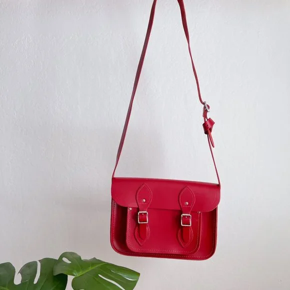 The Cambridge Satchel Company Red 11inch Satchel - Picture 2 of 11